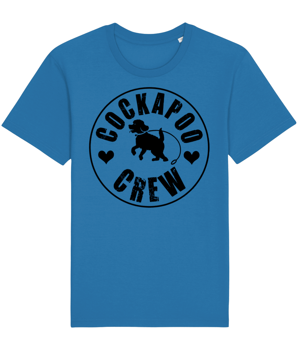 Cockapoo Crew Adults T-shirt (Blue)