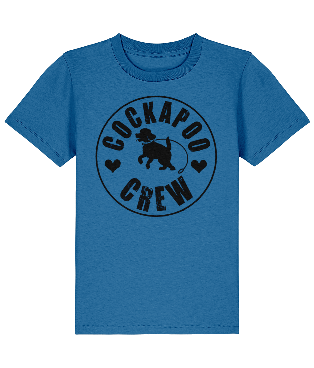 Cockapoo Crew Kids T-shirt (Blue)