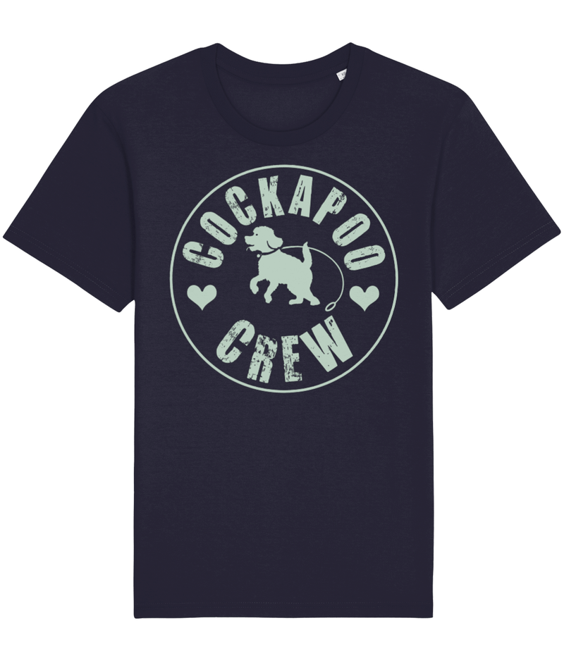 Navy blue cockapoo crew t-shirt